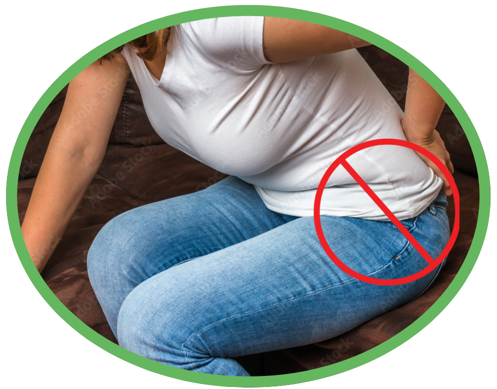 no pain woman low back pain